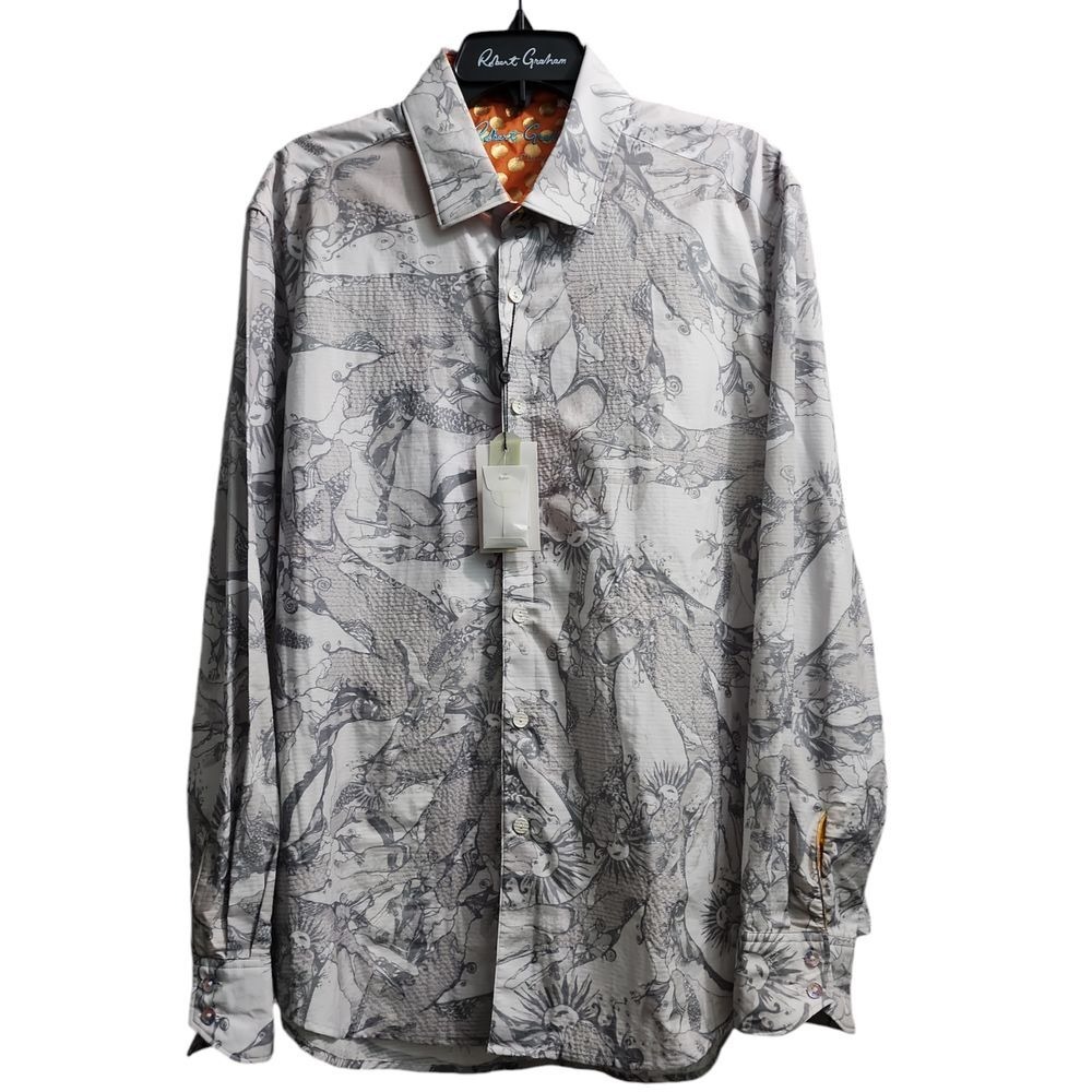 Robert‎ Graham Ottoman Law Button-Down Shirt Men's XL 154/441